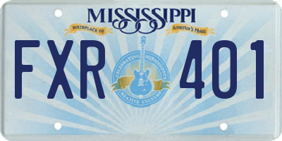MS license plate FXR401