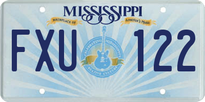MS license plate FXU122