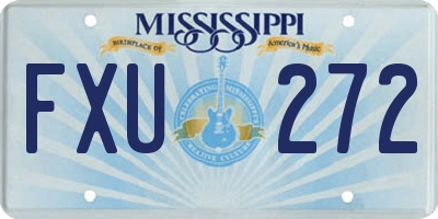 MS license plate FXU272
