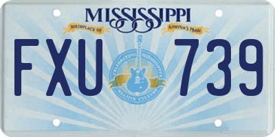 MS license plate FXU739