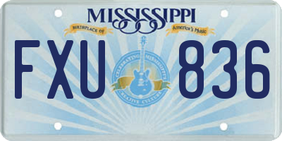 MS license plate FXU836