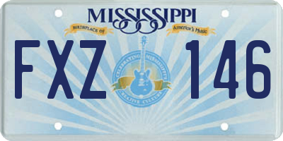 MS license plate FXZ146