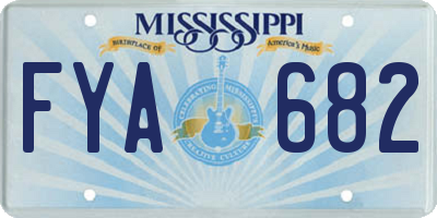 MS license plate FYA682