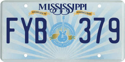 MS license plate FYB379