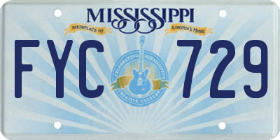 MS license plate FYC729
