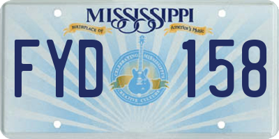 MS license plate FYD158