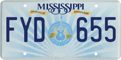 MS license plate FYD655