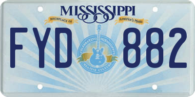 MS license plate FYD882