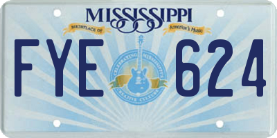 MS license plate FYE624