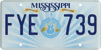 MS license plate FYE739