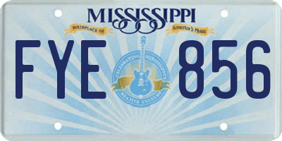 MS license plate FYE856