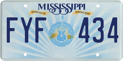 MS license plate FYF434