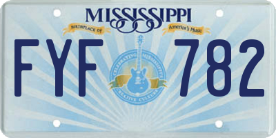MS license plate FYF782