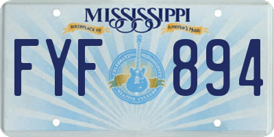 MS license plate FYF894