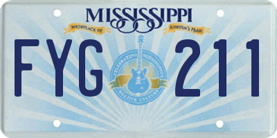 MS license plate FYG211
