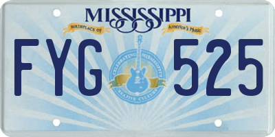 MS license plate FYG525
