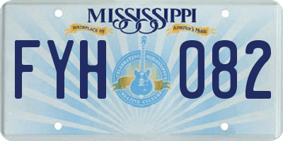 MS license plate FYH082