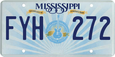 MS license plate FYH272