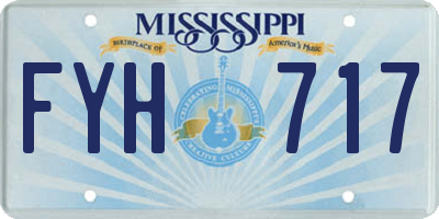 MS license plate FYH717