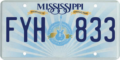MS license plate FYH833