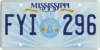 MS license plate FYI296