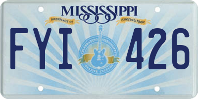 MS license plate FYI426