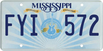 MS license plate FYI572