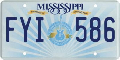 MS license plate FYI586
