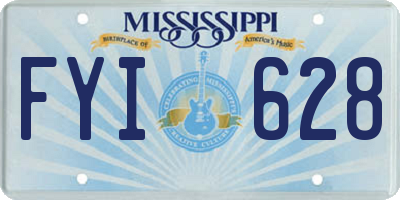 MS license plate FYI628