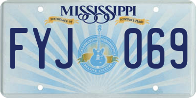 MS license plate FYJ069