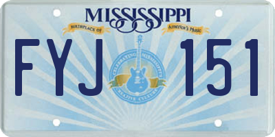 MS license plate FYJ151