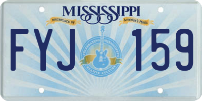 MS license plate FYJ159