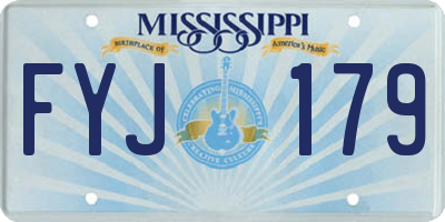 MS license plate FYJ179