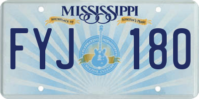 MS license plate FYJ180