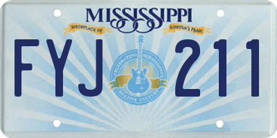 MS license plate FYJ211