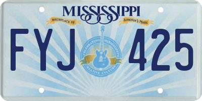 MS license plate FYJ425