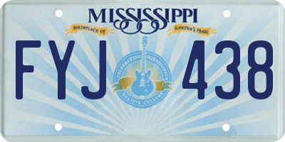 MS license plate FYJ438