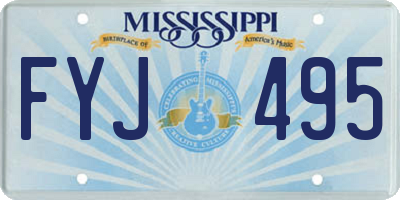 MS license plate FYJ495