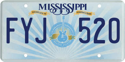 MS license plate FYJ520