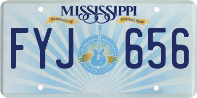 MS license plate FYJ656