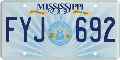 MS license plate FYJ692