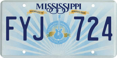 MS license plate FYJ724
