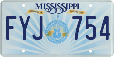 MS license plate FYJ754