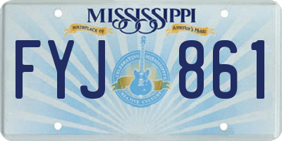 MS license plate FYJ861