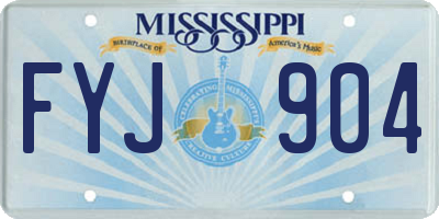 MS license plate FYJ904