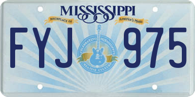 MS license plate FYJ975