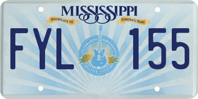MS license plate FYL155