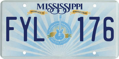 MS license plate FYL176