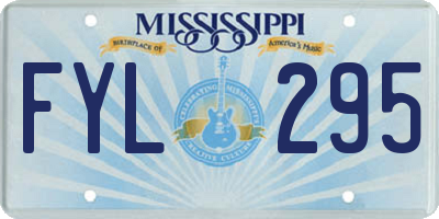 MS license plate FYL295