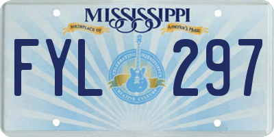 MS license plate FYL297